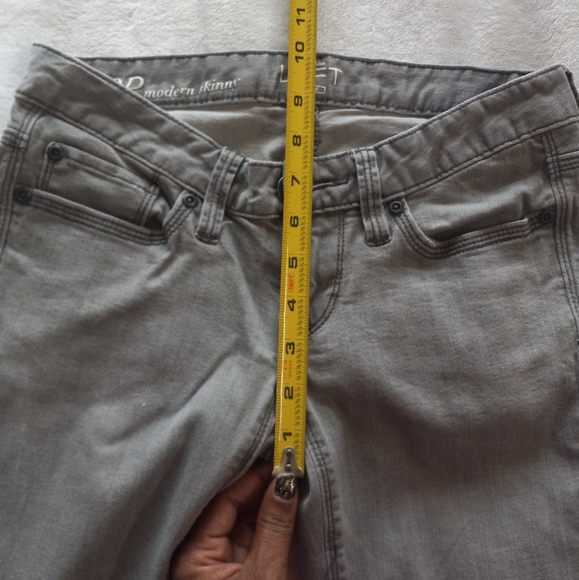 ANN TAYLOR LOFT DENIM JEAN. WOMENS PETITES SIZE 0. - Picture 13 of 16